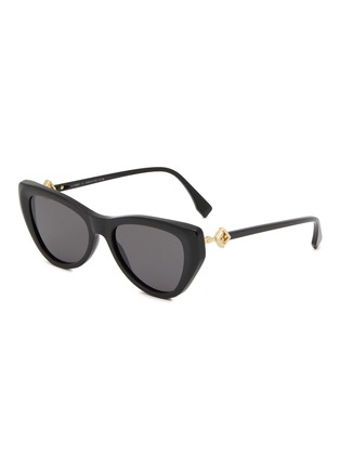 Main View - Click To Enlarge - FENDI - FF Diamonds Acetate Cateye Sunglasses