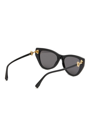 Figure View - Click To Enlarge - FENDI - FF Diamonds Acetate Cateye Sunglasses