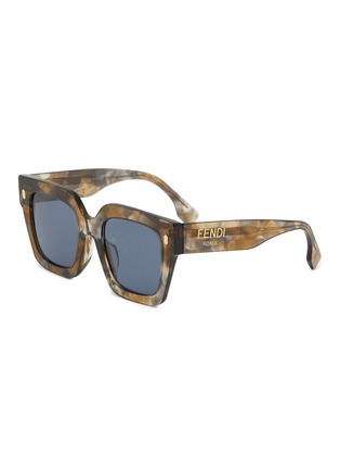 Main View - Click To Enlarge - FENDI - Fendi Roma Acetate Square Sunglasses