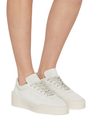 Figure View - Click To Enlarge - FEAR OF GOD SHOES - Aerobic Lo Suede Sneakers