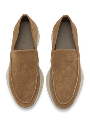 Detail View - Click To Enlarge - FEAR OF GOD SHOES - Suede Flat Loafers