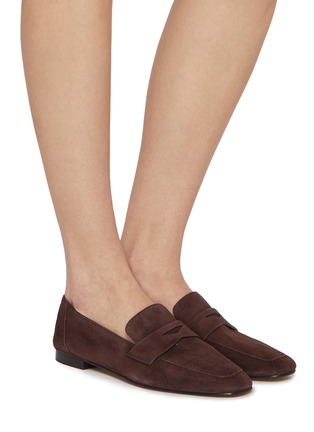 Figure View - Click To Enlarge - LE MONDE BERYL - Soft Suede Loafers