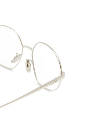 Detail View - Click To Enlarge - LOEWE - Palladium Slim Oval Optical Glasses