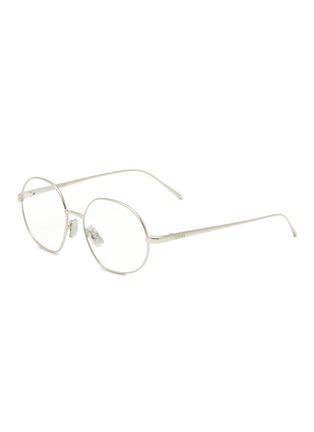 Main View - Click To Enlarge - LOEWE - Palladium Slim Oval Optical Glasses