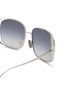 Detail View - Click To Enlarge - LOEWE - Metal Square Sunglasses