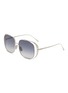 Main View - Click To Enlarge - LOEWE - Metal Square Sunglasses