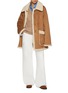 Figure View - Click To Enlarge - DUNST - Unisex Reversible Faux Shearling Edges Coat