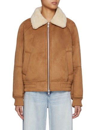 Main View - Click To Enlarge - DUNST - Unisex Faux Shearling Collar Blouson Jacket