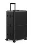 Detail View - Click To Enlarge - JULY - Checked Plus Trunk Suitcase — Matte Black