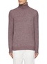 Main View - Click To Enlarge - BRUNELLO CUCINELLI - High Neck Alpaca Cotton Wool Blend Sweater