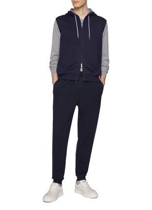 Figure View - Click To Enlarge - BRUNELLO CUCINELLI - Drawstring Cotton Blend Sweatpants