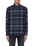 Main View - Click To Enlarge - CANALI - Chequered Cotton Flannel Shirt