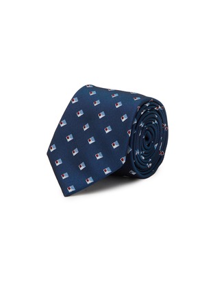 Main View - Click To Enlarge - STEFANOBIGI MILANO - Geometric Jacquard Silk Tie