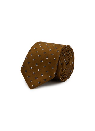 Main View - Click To Enlarge - STEFANOBIGI MILANO - Floral Embroidery Silk Satin Tie