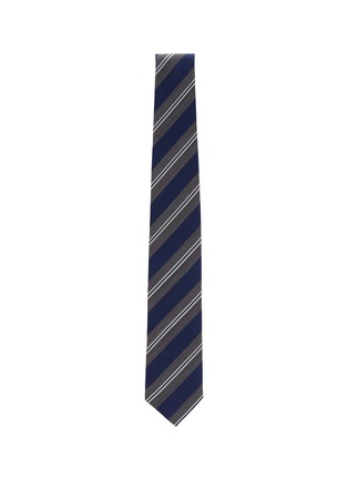 Detail View - Click To Enlarge - STEFANOBIGI MILANO - Stripe Silk Jaquard Tie