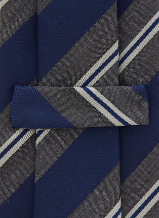 Detail View - Click To Enlarge - STEFANOBIGI MILANO - Stripe Silk Jaquard Tie