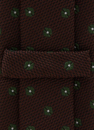 Detail View - Click To Enlarge - STEFANOBIGI MILANO - Silk Floral Jacquard Tie