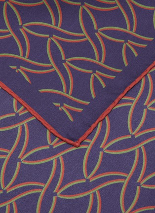 Detail View - Click To Enlarge - STEFANOBIGI MILANO - Floral Print Pocket Square