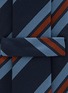 Detail View - Click To Enlarge - STEFANOBIGI MILANO - Stripes Silk Oxford Tie