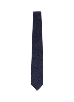 Detail View - Click To Enlarge - STEFANOBIGI MILANO - Mixed Wool Prince of Wales Jacquard Tie