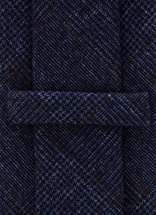 Detail View - Click To Enlarge - STEFANOBIGI MILANO - Mixed Wool Prince of Wales Jacquard Tie