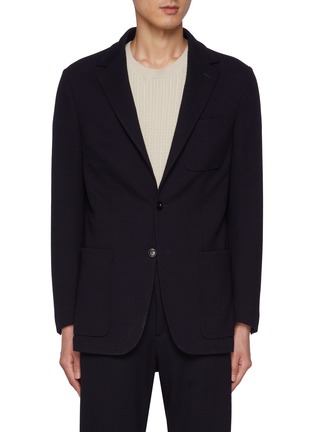 Main View - Click To Enlarge - CANALI - Single Breasted Jersey Blazer