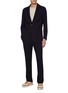 Figure View - Click To Enlarge - CANALI - Single Breasted Jersey Blazer