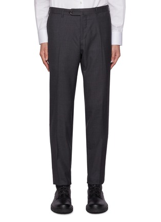 Main View - Click To Enlarge - PT TORINO - Slim Fit Fleece Wool Pants