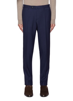 Main View - Click To Enlarge - PT TORINO - Slim Fit Fleece Wool Pants