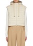 Main View - Click To Enlarge - HERNO - Lurex Knit Cropped Puffer Gilet