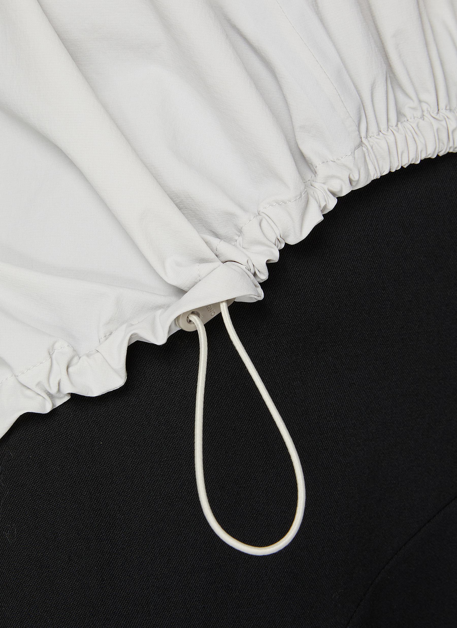 Pleated Back Drawcord Hem Sleeveless Top - Thumbnail 4