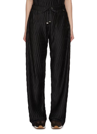 Main View - Click To Enlarge - HERNO - Wide Leg Wavy Pleat Pants