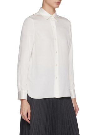 Front View - Click To Enlarge - THEORY - Detachable Neck Tie Silk Shirt