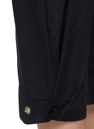  - HERNO - Drawstring Snap Button Hem Cropped Pants