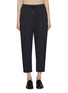 Main View - Click To Enlarge - HERNO - Drawstring Snap Button Hem Cropped Pants