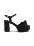 Main View - Click To Enlarge - SAM EDELMAN - Julieta 95 Satin Platform Sandals