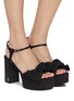 Figure View - Click To Enlarge - SAM EDELMAN - Julieta 95 Satin Platform Sandals