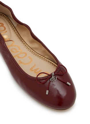 Detail View - Click To Enlarge - SAM EDELMAN - Felicia Patent Leather Ballerina Flats