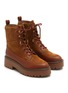 Detail View - Click To Enlarge - SAM EDELMAN - Elliot Suede Leather Combat Boots