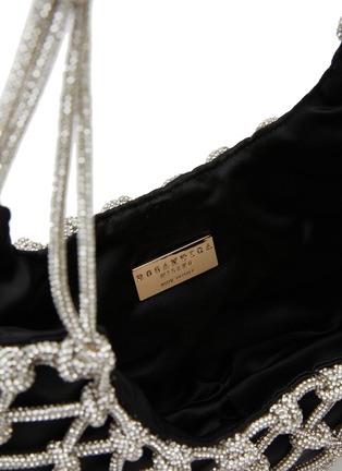 Detail View - Click To Enlarge - ROSANTICA - Nod Crystal Embellished Hobo Bag