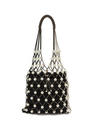 Main View - Click To Enlarge - ROSANTICA - Ostrica Faux Pearl Crystal Embellished Bag