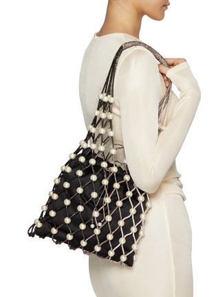 Figure View - Click To Enlarge - ROSANTICA - Ostrica Faux Pearl Crystal Embellished Bag