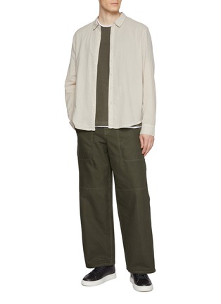 Figure View - Click To Enlarge - JAMES PERSE - Lawn Standard Cotton Shirt