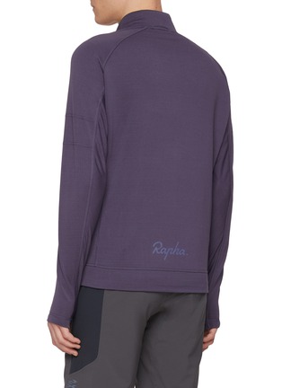 Back View - Click To Enlarge - RAPHA - Explore Half Zip Stand Collar Sweater