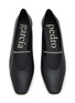 Detail View - Click To Enlarge - PEDRO GARCIA  - Tila Crystal Trimmed Leather Ballerina Flats