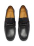 Detail View - Click To Enlarge - TESTONI - Bracciano Moccasin Leather Horsebit Loafers