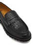 Detail View - Click To Enlarge - TESTONI - Piuma Bordone Courmayeur Croco Leather Loafers