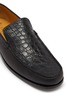 Detail View - Click To Enlarge - TESTONI - Bracciano Moccasin Croco Leather Loafers