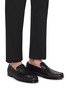 Figure View - Click To Enlarge - TESTONI - Bracciano Moccasin Croco Leather Loafers