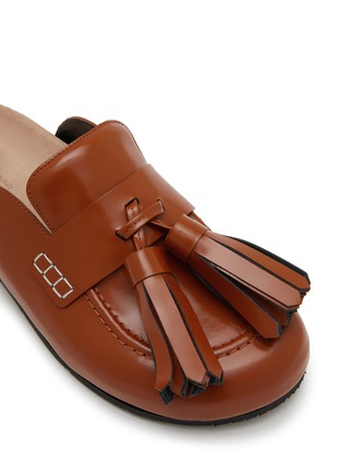 Detail View - Click To Enlarge - JW ANDERSON - Tassel Leather Loafer Mules